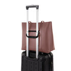 Bugatti Tote - Pink-Exterior quick access zippered pocket with hidden trolley pass-through