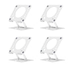 Uncaged Ergonomics RISE Swivel Adjustable Laptop Stand Office Bundle - White - 4 Pack-Rise Swivel Adjustable Laptop Desk Stand 2.0 holds laptops in an ergonomic friendly position.