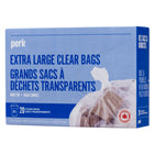 Perk Extra Large Clear Bags - 31" x 40" - Clear - 20 Pack-Leaf and grass bags are perfect for yard waste