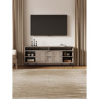 Manhattan Comfort DUMBO 62.99" Modern TV Stand - Rustic Grey-Recommended for up to a 60" TV