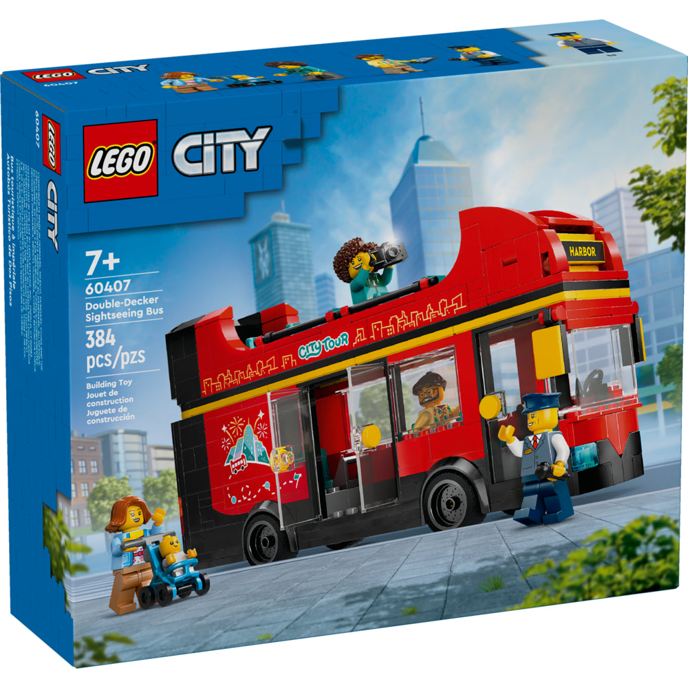 LEGO City Red Double-Decker Sightseeing Bus 384 Pieces