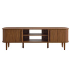 Modway Contour 63" Wood TV Stand - Walnut-Weight Capacity: 200 lb