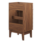 Modway Render 18" Bathroom Vanity Cabinet - Walnut-Sink Basin Not Included