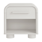 Modway Bellamy Curved 1-Drawer Nightstand - White Matte-8