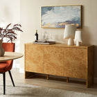 Modway Hudson 60" Burl Wood Sideboard - Natural-Spacious Shelving