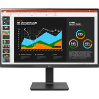 LG 27" Monitor - 27BQ75QB-This QHD (2560x1440) Monitor with IPS technology delivers clear and consistent colors that can be viewed at wide angles