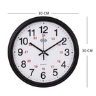 Geo 12/24 Hour Wall Clock - Black-5