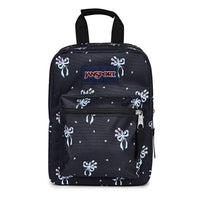 Jansport Big Break Lunch Bag - 8 L - Pastel Petals Black-External zippered pocket for utensils, napkins, or other small items