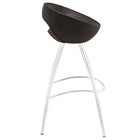 Modway Persist Bar Stool - Brown-Chrome plated steel frame