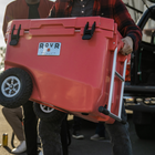 RovR RollR 60 Quart Wheeled Hard Cooler with Tow Handle - Coral-10