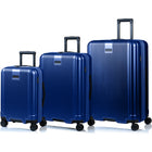 Champs Marquis 3 Piece Luggage Set - Navy-Built to last. Light-weight, water-resistant, durable polycarbonate hard-shell