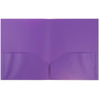 JAM Paper Plastic 2 Pocket School POP Folders - Assorted Fashion Colours - 12 Pack-Size: 9.5 x 11.5 inches | Easily fits 8.5" x 11" documents