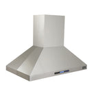 KUCHT KRH4812IS 48" 1200 CFM Island Range Hood - Stainless Steel-Professional range hood features 3 powerful blowers up to 900 CFM that will give you different levels of airflow and capture smoke and cooking odours in a quiet operation