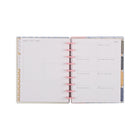 The Happy Planner 2025-2026 Floral Frenzy 12-Month Sustainable Planner-The Floral Frenzy design is a mix of vintage charm and modern flair, with floral-patterned numbers on the cover and monthly dividers showcasing large, decorative letters in fun, patchwork-style prints