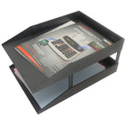 Korr Plastic Supports For Tray - Black - 4 Pack-Perfect for increasing filing capacity without adding desktop clutter