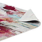 Modway Blume Abstract Floral Area Rug - 4 ft W x 6 ft L - Multicolored-High Density / Machine-Woven