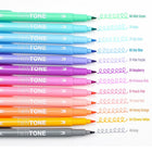 Tombow Twintone, Pastel, 12/Pack-Quicker drying time than gel pens