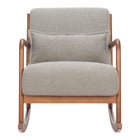 Zuo Hady Rocking Chair - Grey-Armrest support