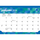 Plato Large Print 2026 Calendar Desk Pad - 15.5" x 11"-Large January-December Calendars - One glance at this spacious desk pad gives an overview of the weeks ahead