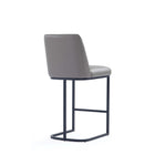 Manhattan Comfort Serena 17.71" Modern Leatherette Upholstered Counter Stool - Grey - 3 Pack-10