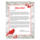 Geographics Winter Cardinal Letterhead - Red Foil - 8.5" W x 11" H - 40 Pack-40 Pack