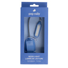 Pep Rally Book Light - Blue-Rechargeable design for cordless convenience