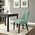 Modway Regent Tufted Fabric Dining Chair - Laguna-Nailhead Trim