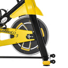 Soozier Stationary Exercise Bike - Indoor Cardio Workout Cycling Bike with Belt Drive Adjustable Resistance-LCD shows time, speed, distance, calories burned, and odometer   