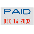 Trodat 4850 Mini Text Dater - "Paid"-12 years of dates