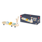 Janod Sweet Cocoon Caterpillar Music Stand-Offers a variety of sound exploration tools for toddlers.