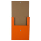 JAM Paper Vertical Snap Closure Portfolio - 12 1/8 x 9 x 1/2 - Orange Kraft-Quantity: Sold Individually
