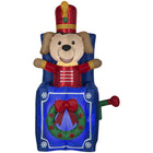 GEMMY Airblown Inflatable Christmas Animated Pop up Toy Soldier Dog - 59"-Toy solider dog pops up