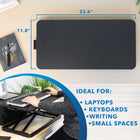 Mount-It! Adjustable Standing Keyboard and Mouse Platform - Black-Height Adjustment: 1.7" to 15.6"