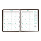 Brownline 2026 EcoLogix 14-Month Monthly Planner with Recycled Paper - 8-7/8" x 7-1/8" - Assorted Colours - English-Calendars of past, current, and following two months on each spread