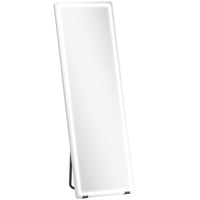 HOMCOM LED Standing Mirror with 3 Colour Lighting - 21" W x 64" H - Clear-64" x 21" (162.5 x 53.3 cm) large mirror provides a full head-to-toe view 
