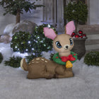 GEMMY Airblown Inflatable Christmas Vintage Reindeer - 35" x 35"-Includes stakes and tethers