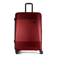 Bugatti Nashville 29.5" Hardside Check-in Luggage - Red-Red and recycled PET (Polyethylene Terephthalate)