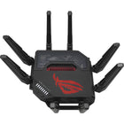 ASUS ROG Rapture GT-BE98 Pro Edition 20 Quad-band WiFi 7 AiMesh Extendable Gaming Router-Beyond-fast WiFi 7 (802.11be) with new 320MHz channels in the 6 GHz band and 4096-QAM significantly increases network capacity and throughput, with speeds of up to 30 Gbps