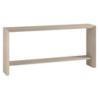 Hudson&Canal Osman 64"W Console Table - Alder White-A modern contemporary design for your entryway, living room, den, and more