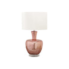Monarch Specialties 26" H Contemporary Table Lamp - Dusty Rose Glass / Ivory / Cream Shade-Glamourize your decor with this contemporary 26"h table lamp, featuring a stylish dusty rose glass body on a clear acrylic base and an elegant ivory fabric shade, perfect for adding a touch of sophistication to any room
