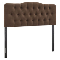 Modway Annabel Premium Linen Blend Full Headboard - Cocoa-Premium Linen Blend Upholstery
