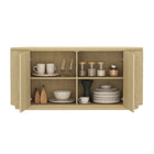 Manhattan Comfort Olivia 60" Modern Sideboard - Natural Oak-10