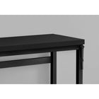 Monarch Specialties 7682 48" Computer Desk - Black/Adj.Height/ Black Metal-Perfect desk for all laptop or tablets; easy maintainable black surface finished on all sides
