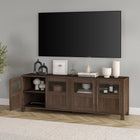Hudson&Canal Holbrook TV Stand for TV's up to 75" - Alder Brown-Product Dimensions: 15.75" L x 68" W x 24" H