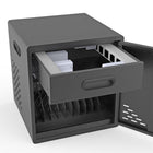 Luxor 20-Device Modular 2 Cabinet AC Charging Cart with Dolly-Movable divider fins allow you to select between two storage slot widths