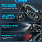 Gyrocopters Zapphire Electric Bike for Adults - Speed 32 kmph - PAS Range 91 km - Black-Lightweight Carbon Fiber & All-Terrain Design