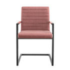 Modway Savoy Performance Velvet Dining Chairs - Dusty Rose - 2 Pack-8