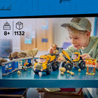 LEGO City Big Vehicles Dump Truck & Front End Loader-With a toy wheel loader, dump truck, site office, 3 minifigures and a pug figure