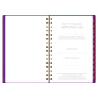 Mead 2027 West Village 12 Month Large Weekly/Monthly Planner - 11" H x 9" W - Floral - Bilingual-Iridescent poly cover