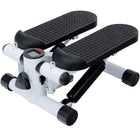 MotionGrey Fitness Stepper - Mini Elliptical Stepper with Resistance Bands & Calorie Counter - White-Integrated display tracks steps, time, and calories burned, helping you stay motivated and monitor performance